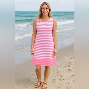 Lilly Pulitzer Eden Tropical Pink Pout Dress Size XL‎